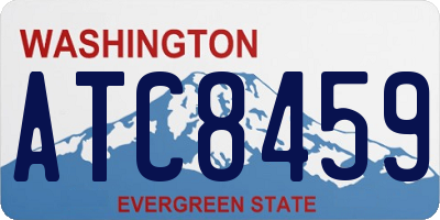 WA license plate ATC8459