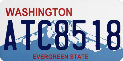 WA license plate ATC8518