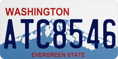 WA license plate ATC8546