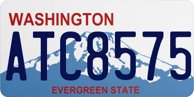 WA license plate ATC8575