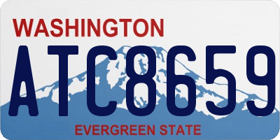 WA license plate ATC8659