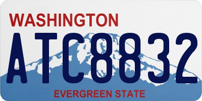 WA license plate ATC8832
