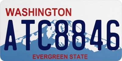 WA license plate ATC8846