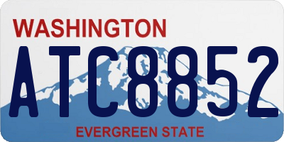 WA license plate ATC8852