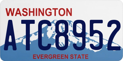 WA license plate ATC8952