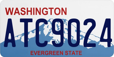 WA license plate ATC9024
