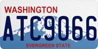 WA license plate ATC9066