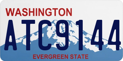 WA license plate ATC9144