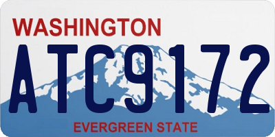 WA license plate ATC9172