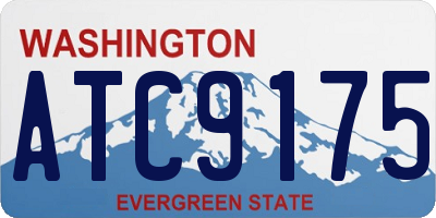 WA license plate ATC9175