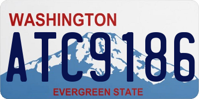 WA license plate ATC9186