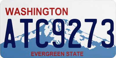 WA license plate ATC9273