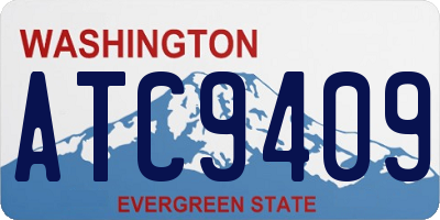 WA license plate ATC9409