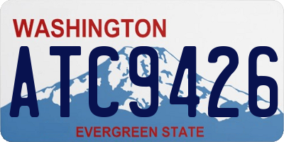 WA license plate ATC9426