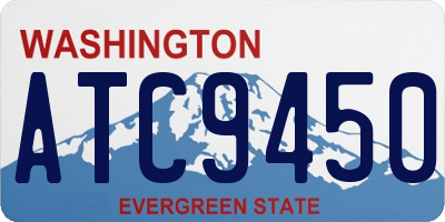 WA license plate ATC9450