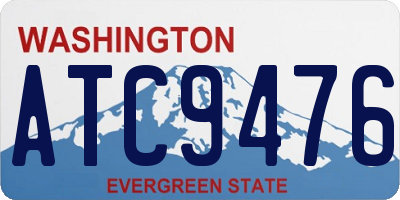 WA license plate ATC9476
