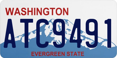 WA license plate ATC9491