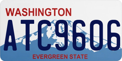WA license plate ATC9606