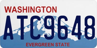 WA license plate ATC9648