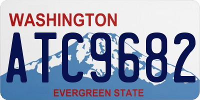 WA license plate ATC9682