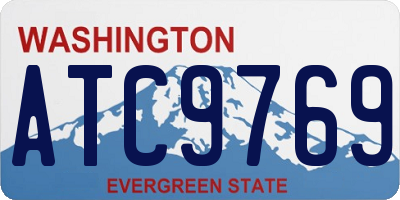 WA license plate ATC9769