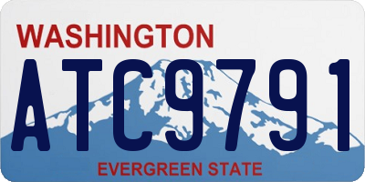 WA license plate ATC9791
