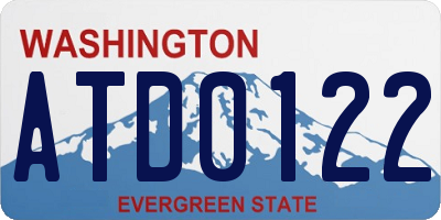 WA license plate ATD0122
