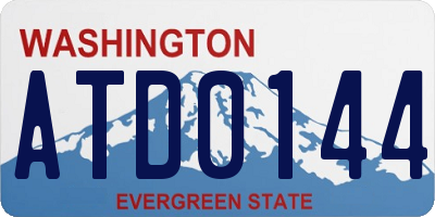 WA license plate ATD0144