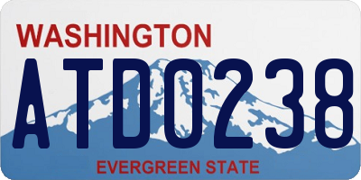 WA license plate ATD0238