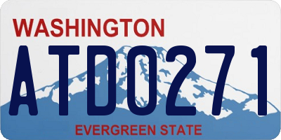 WA license plate ATD0271
