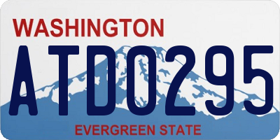 WA license plate ATD0295