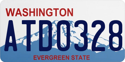 WA license plate ATD0328