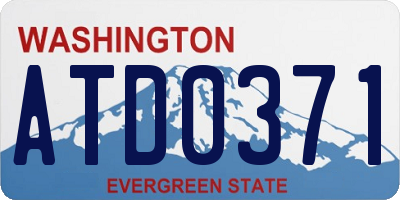 WA license plate ATD0371