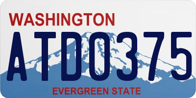 WA license plate ATD0375
