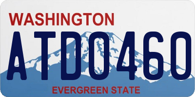 WA license plate ATD0460