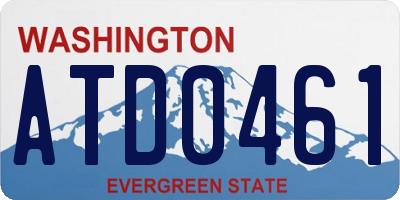 WA license plate ATD0461