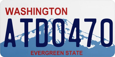 WA license plate ATD0470