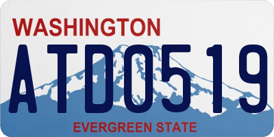 WA license plate ATD0519