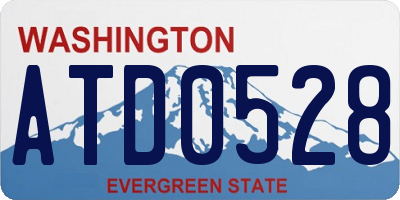 WA license plate ATD0528