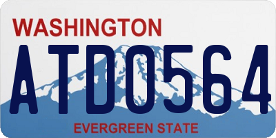 WA license plate ATD0564
