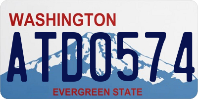 WA license plate ATD0574