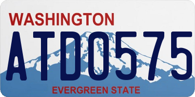 WA license plate ATD0575