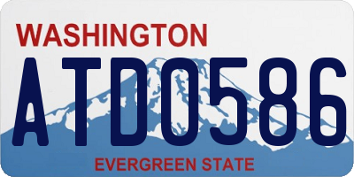 WA license plate ATD0586
