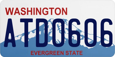 WA license plate ATD0606
