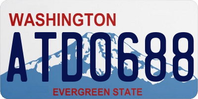 WA license plate ATD0688