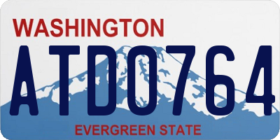 WA license plate ATD0764