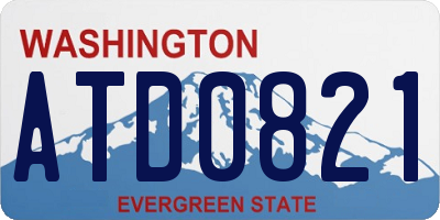 WA license plate ATD0821