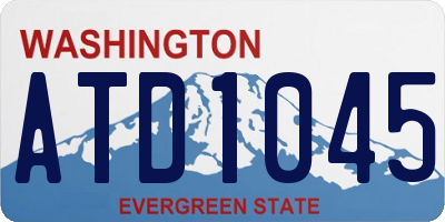 WA license plate ATD1045
