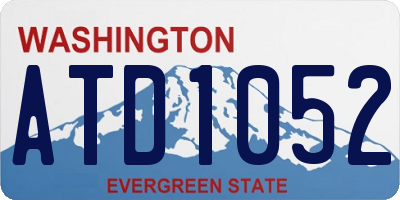 WA license plate ATD1052