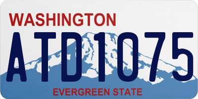 WA license plate ATD1075